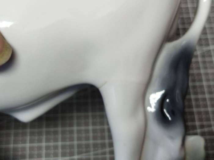 Herend Porcelain Figurine  Hungarian Grey Ox (Hand-Painted, Hungary)