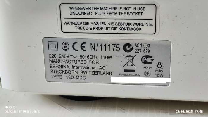 Bernina 1300MDC 5-spool overlocker