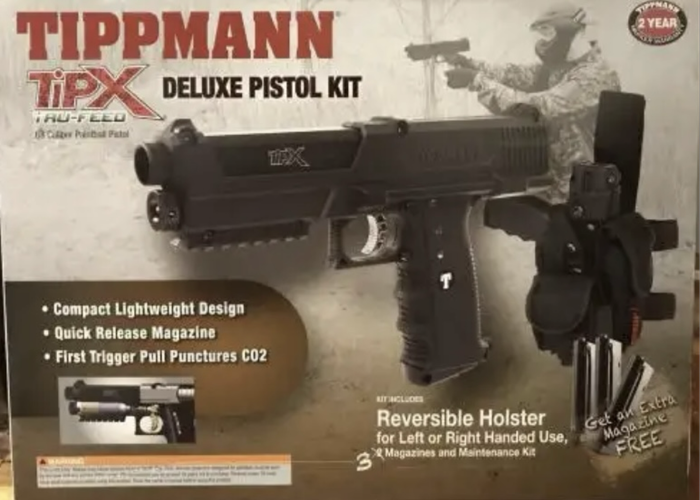 BEAST KIT *** Tippmann TIPX DELUXE PISTOL *** For Self Defense *** LEG HOLSTER