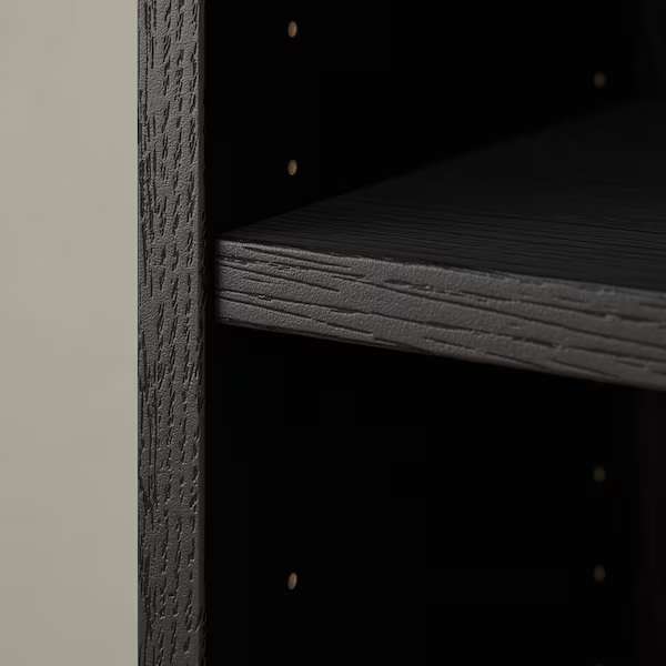 IKEA Billy Bookcase, Black Oak Effect, 80x28x202cm