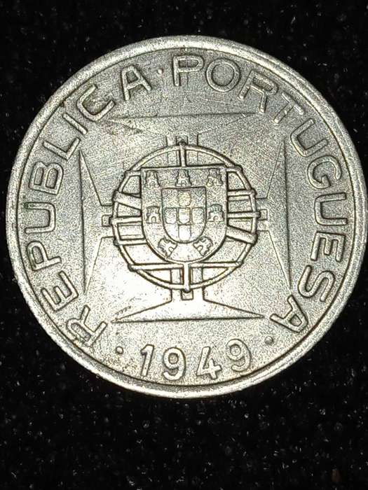 1949 Mozambique escudos silver.