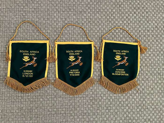 Springbok Pennants (SA vs New Zealand, Australia, England, France)