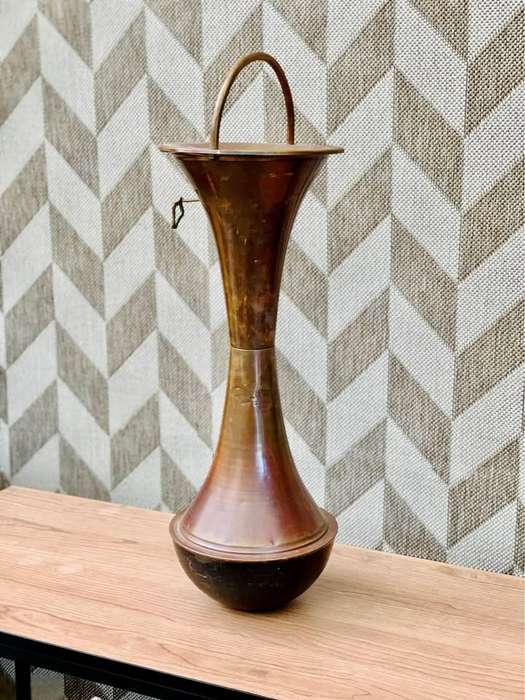 Vintage Brass Standing Spittoon Ashtray