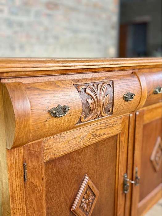 Antique French Oak Sideboard