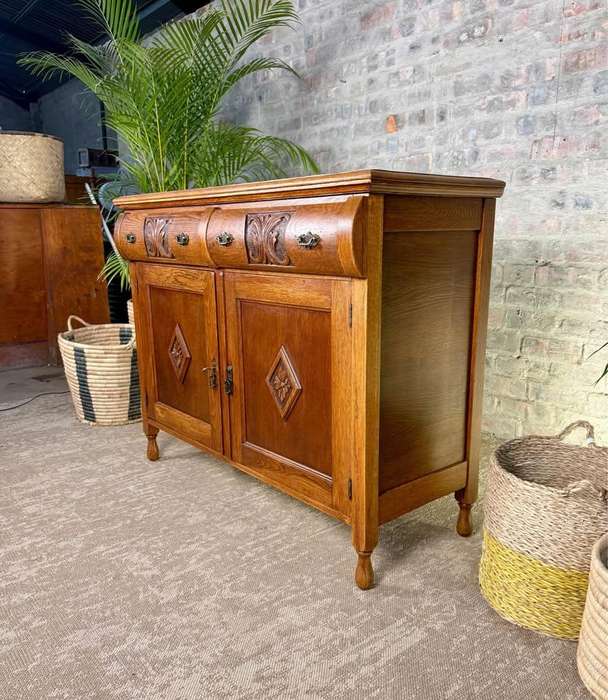 Antique French Oak Sideboard