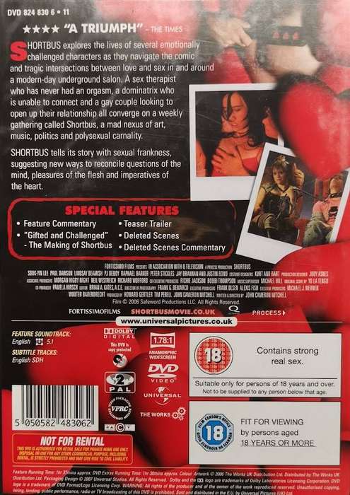 Shortbus (2006) DVD