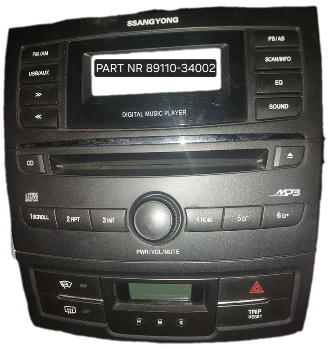 SSANGYONG KORANDO AUDI SYSTEM