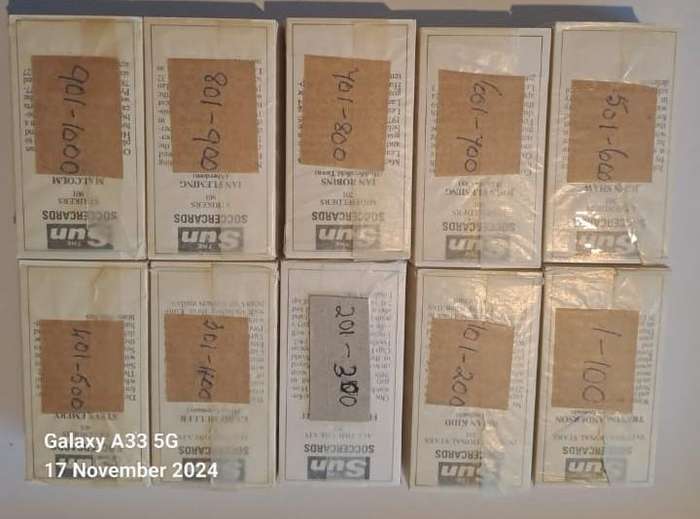 The Sun Footballers Complete Soccercards Set 1000 cards (1978-1978) **MINT** In Plastic
