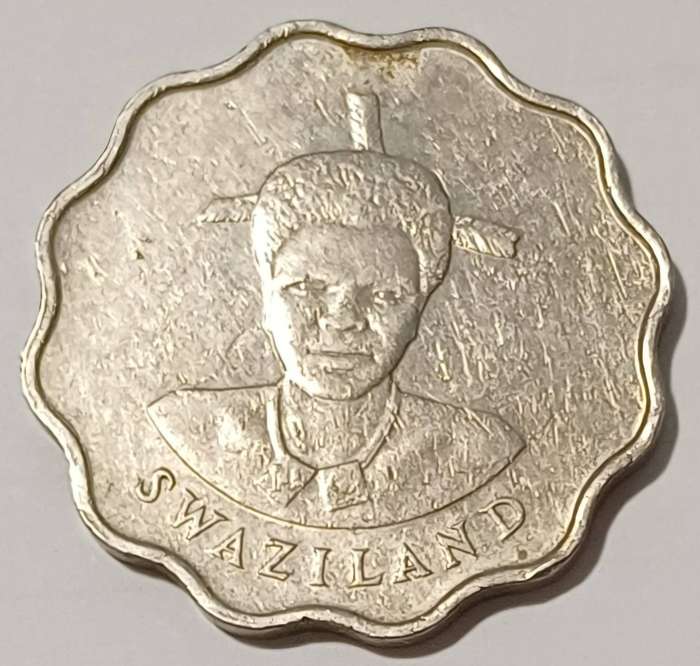 1986 Swaziland 20 Cents Coin