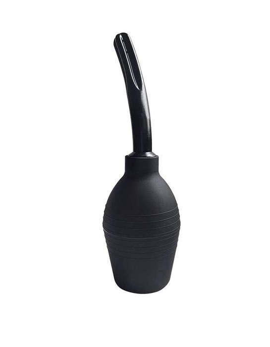 310ml Anal Vaginal Bulb Douche Colonic Irrigation Rubber Enema Rectal Syringe Cleaner - Black