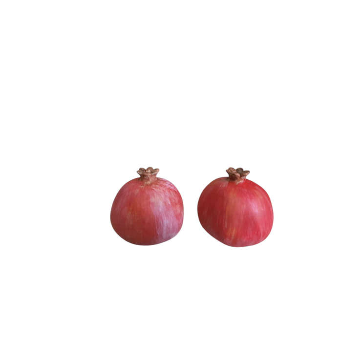 Artificial Fruit -Set of 2 Pomegranate