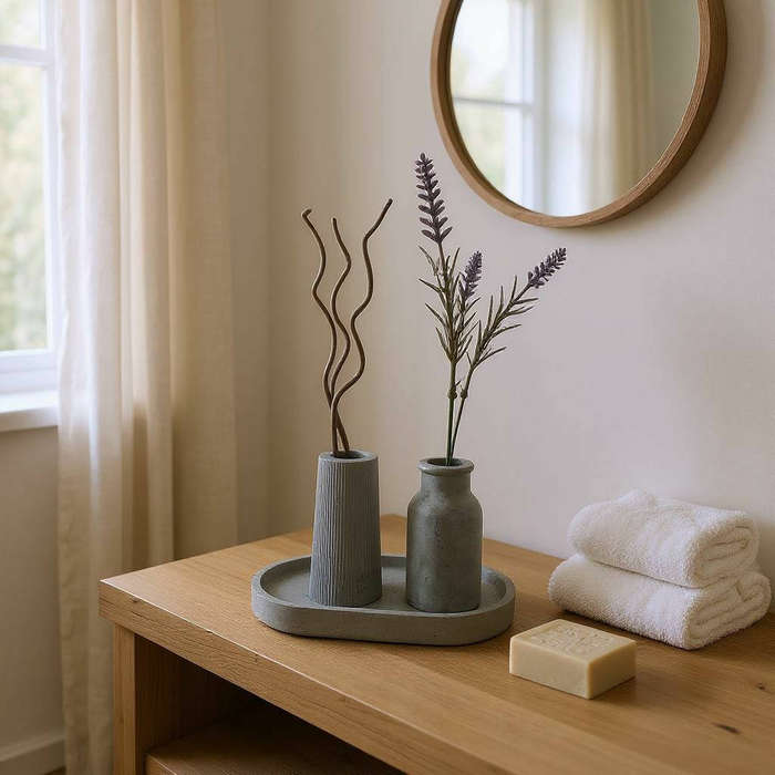 Flower Vase On Tray