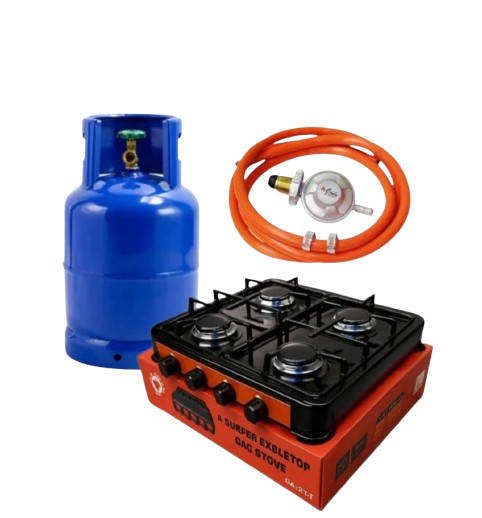 Special Combo 4plate Gas Stove , 5KG Gas Cylinder