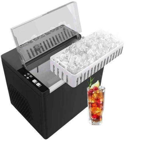 Portable Countertop Ice Maker  9 Bullet Ice Cubes in Just 6 Minutes