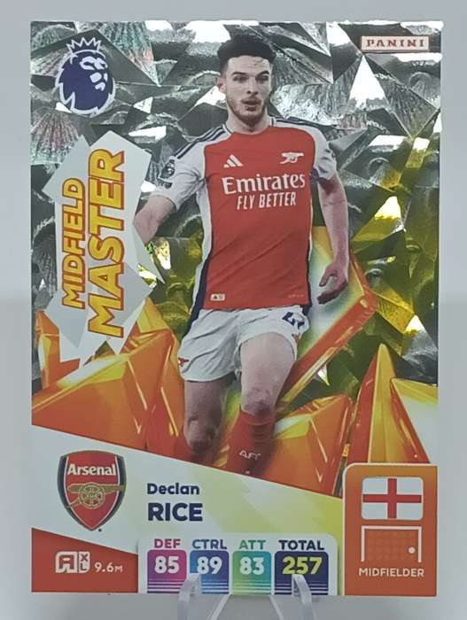 2024/25- PANINI- ADRENALYN XL- PREMIER LEAGUE- MIDFIELD MASTER- DECLAN RICE #397