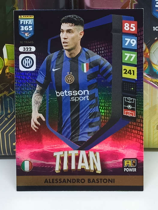 PANINI- FIFA365 2025- TITAN- ALESSANDRO BASTONI #322