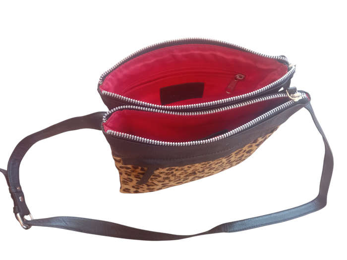 Genuine Leather Crossbody Handbag