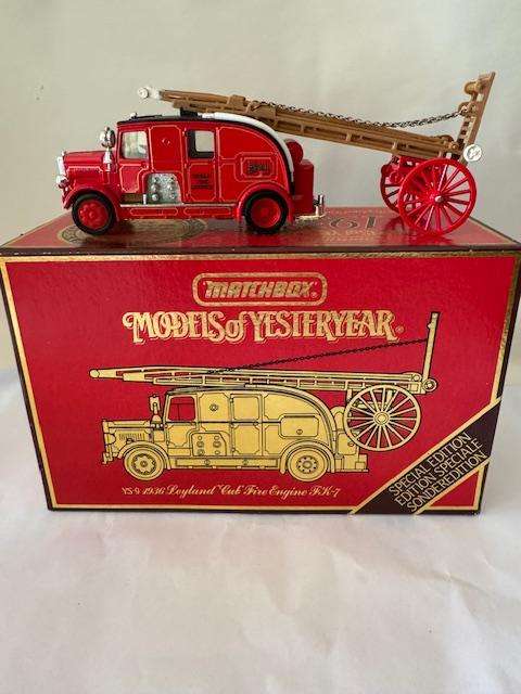 Matchbox MOYY YS-9 - Special Edition - 1936 Leyland "Cub" Fire Engie FK-7