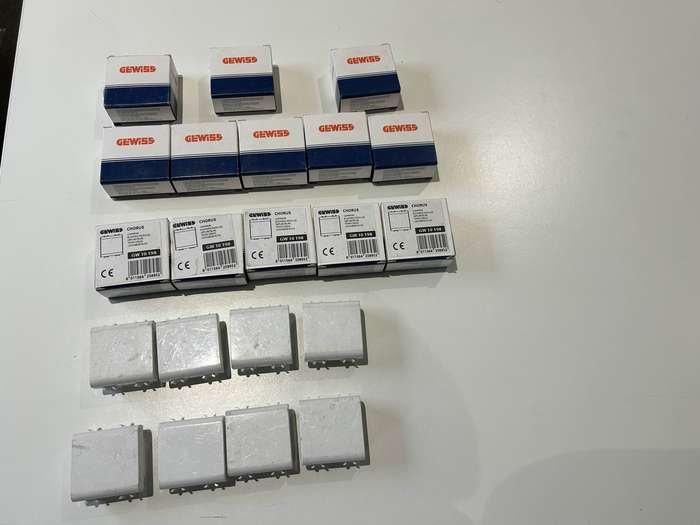 CHORUS 2-GANG BLANK PLATE WHITE GEWISS GW10198