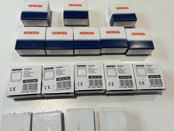 CHORUS 2-GANG BLANK PLATE WHITE GEWISS GW10198