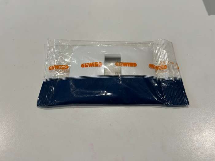 CHORUS ONE 1-GANG COVER PLATE WHITE GW16101TB GEWISS