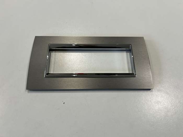 CHORUS LUX 6-GANG COVER PLATE STAINLESS STEEL GW16206MI