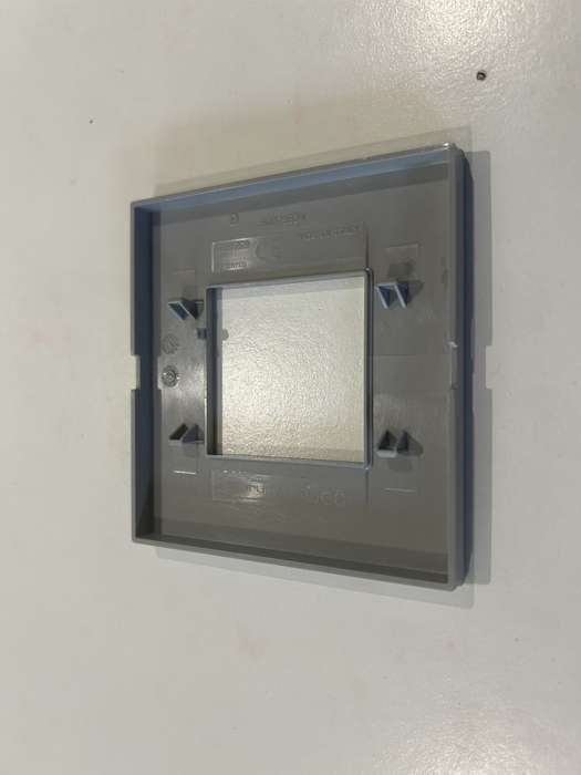 INTERNATIONAL 3X3 GEO COVER PLATE 2 GANG TITANIUM GW16422VT GEWISS