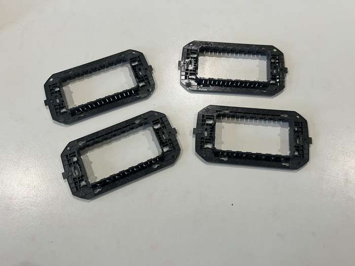 4X4 DOUBLE 3 GANG SUPPORT FRAME ( 3 + 3 MODULES) GW16835 GEWISS