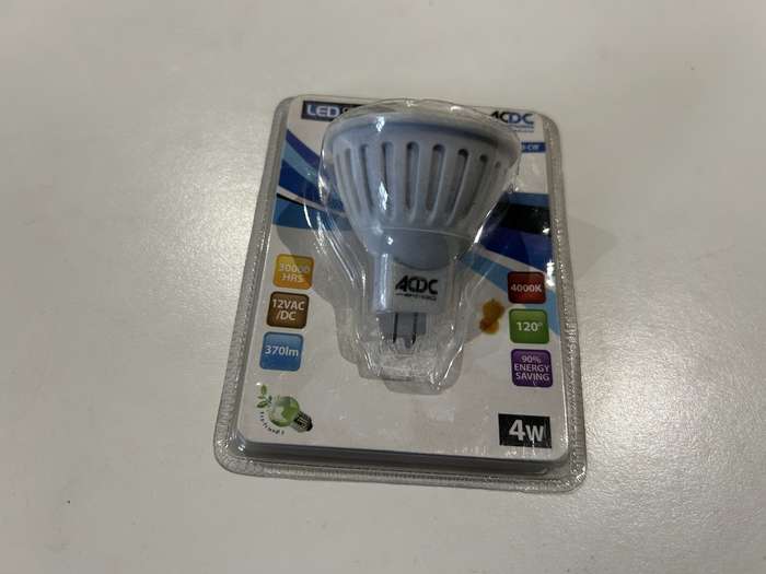 ACDC 12VAC COOL WHITE 60LED GU5.3 LIGHT MR16-3528-60-CW