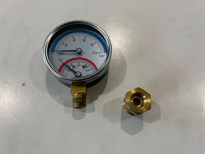TEMPERATURE & PRESSURE GAUGE (UFH)