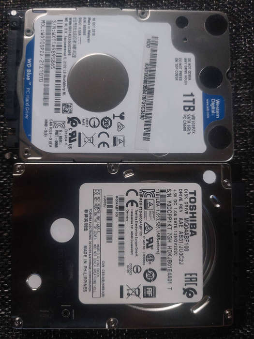 1 TB hard drives