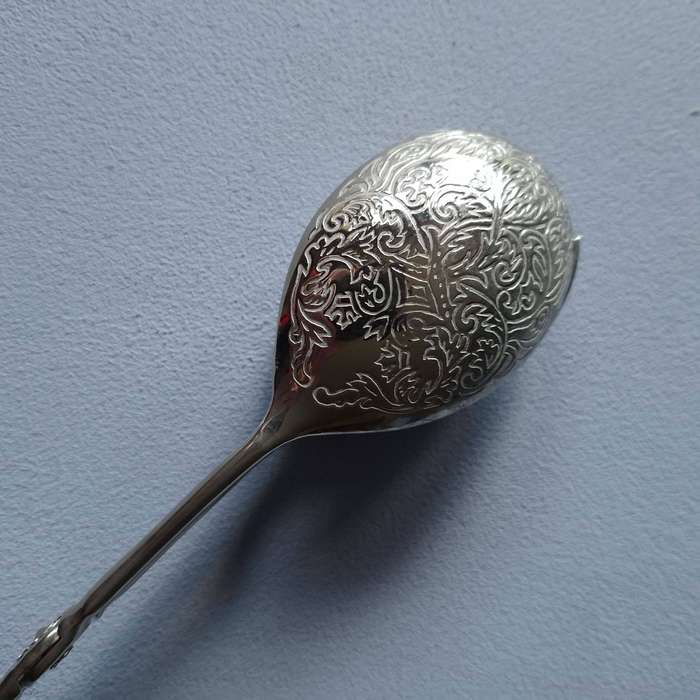 Silver Plated Ornate Salad Tongs