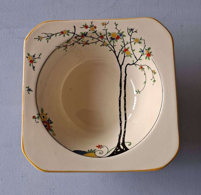 1930s Wood's Ivory Ware Serving or Salad Bowl
