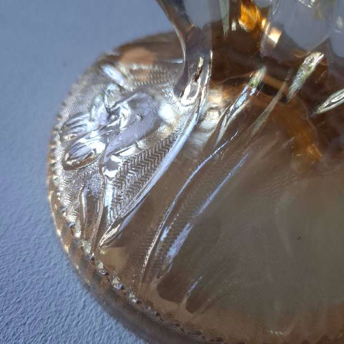 Vintage Depression Jeannette Glass Double Candlestick Holder