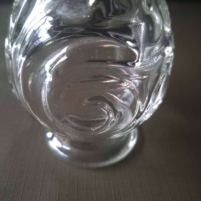 Vintage Teardrop Designed Clear Glass Carafe