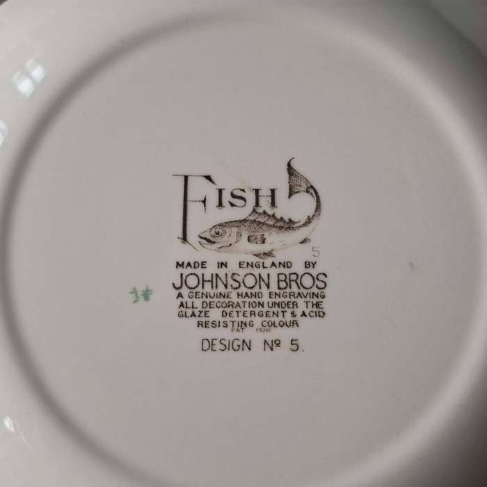 Johnson Bros Oval Fish of Britain Series Plate No 5