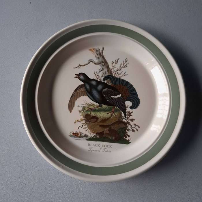 Portmeirion Birds of Britain Black Cock Dinner Plate