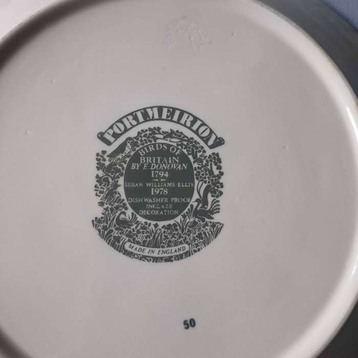 Portmeirion Birds of Britain Little Egret Dinner Plate