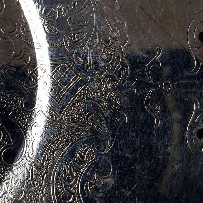 Two Canadian Silver Plate Serving Plates