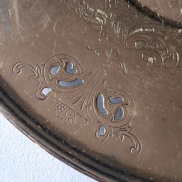 Two Canadian Silver Plate Serving Plates