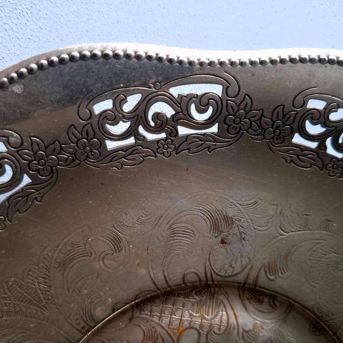 Two Canadian Silver Plate Serving Plates