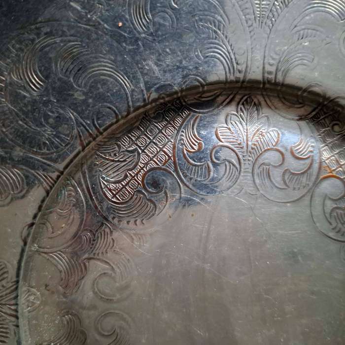 Two Canadian Silver Plate Serving Plates