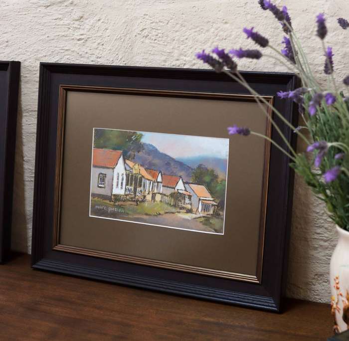 Marc Poisson Pilgrims Rest Pastel on Paper, Signed with New Frames