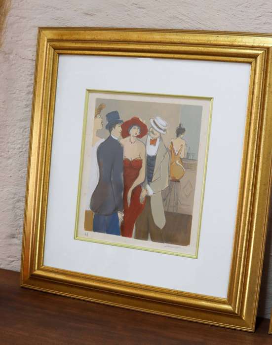 Two Signed Isaac Maimon Artists Proofs Signed Serigraph Colour, Framed