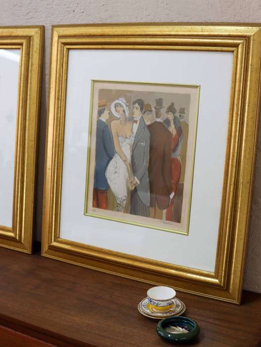 Two Signed Isaac Maimon Artists Proofs Signed Serigraph Colour, Framed
