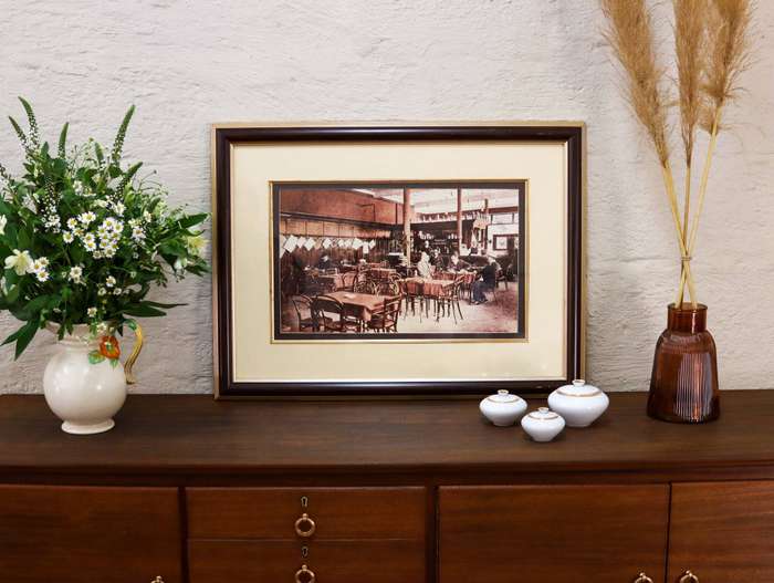 Early Johannesburg Bar interior Giclee Framed Print