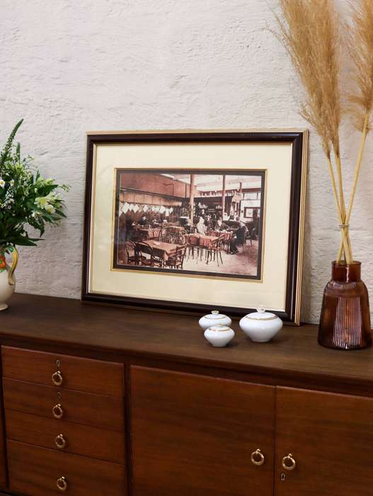 Early Johannesburg Bar interior Giclee Framed Print