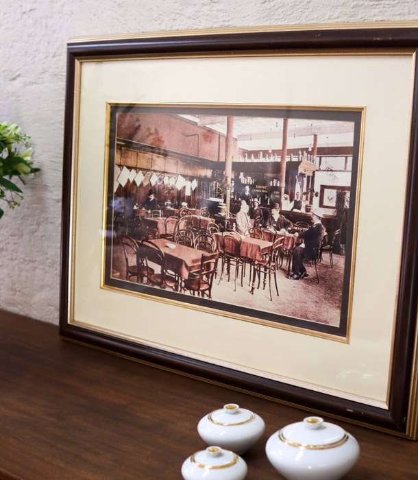 Early Johannesburg Bar interior Giclee Framed Print