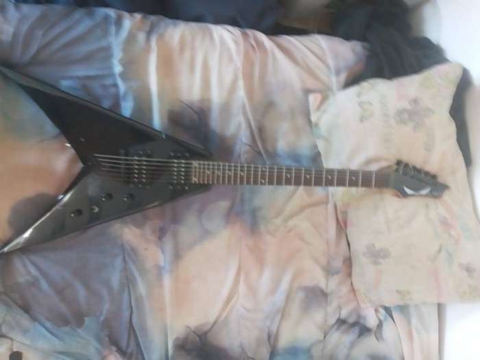 Dean VMNTX- Dave Mustain Flying V signature series black Electric Guitar