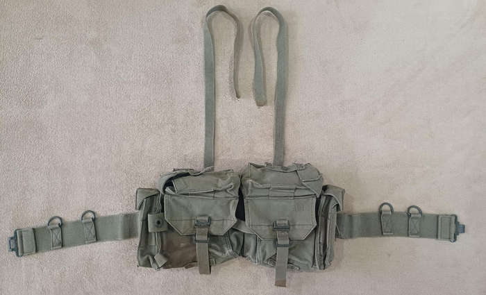 SADF Pattern 73 Kidney Belt & Yoke Webbing (Excellent Condition)!